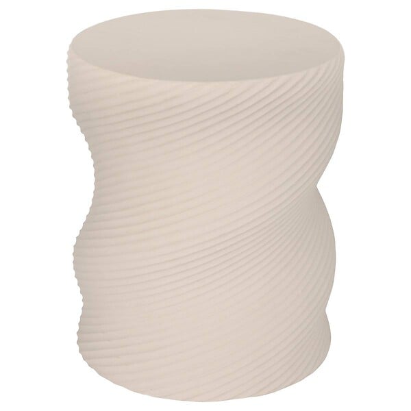 ATMOSPHERA - Table d'appoint Saddle sable 33x33x40cm - large