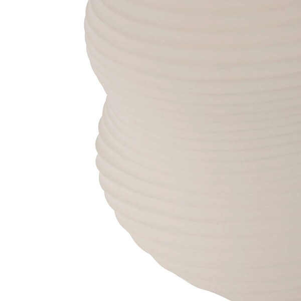 ATMOSPHERA - Table d'appoint Saddle sable 33x33x40cm - large
