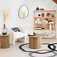 ATMOSPHERA - Table à café "Colva" en placage effet bois D45cm - vignette