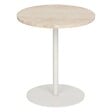 ATMOSPHERA - Table d'appoint Celen travertin blanc 40x45cm - vignette