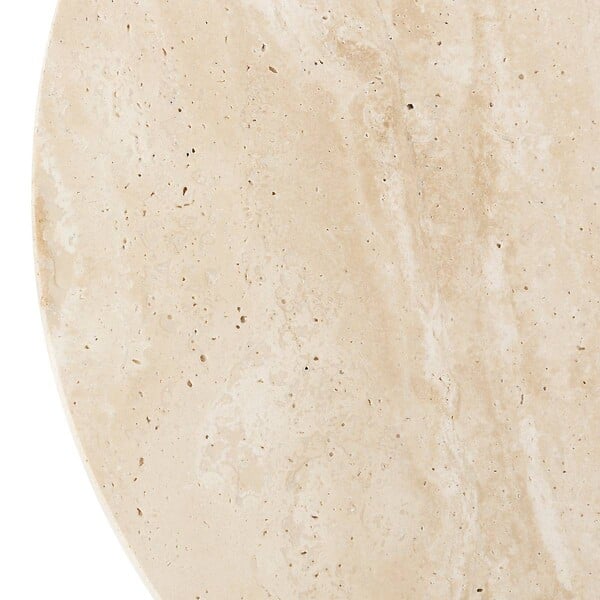 ATMOSPHERA - Table d'appoint Celen travertin blanc 40x45cm - large