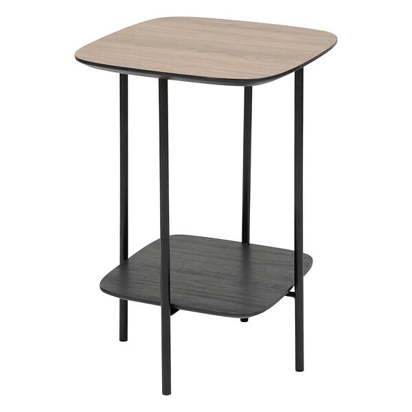 ATMOSPHERA - Table d’appoint 1 étagère "Hodia" noir 60x40x40cm - large