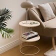 ATMOSPHERA - Table d'appoint Kobu taupe - vignette