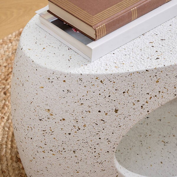 ATMOSPHERA - Table basse Narlon 80x33x40cm blanc - large
