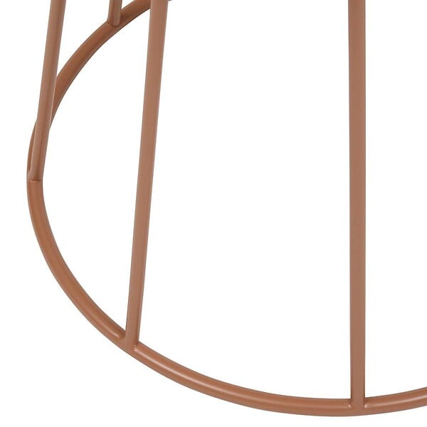 ATMOSPHERA - Table d'appoint Latte marron 38x38x42cm - large