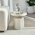 ATMOSPHERA - Table d'appoint Abadi argile 43x43cm - vignette