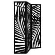 ATMOSPHERA - Paravent "Akira" feuille bois noir H170cm - vignette