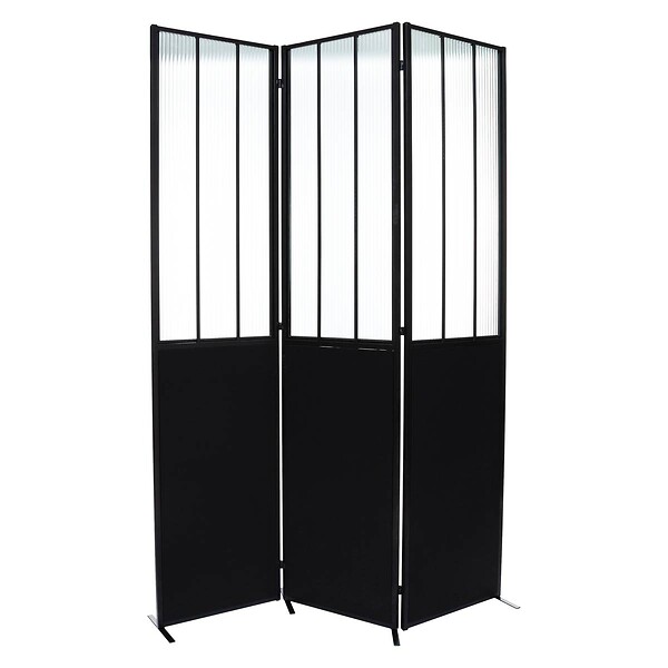 ATMOSPHERA - Paravent "Atelier" métal et verre H170cm - large