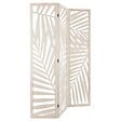 ATMOSPHERA - Paravent "Akira" feuille bois blanc H170cm - vignette