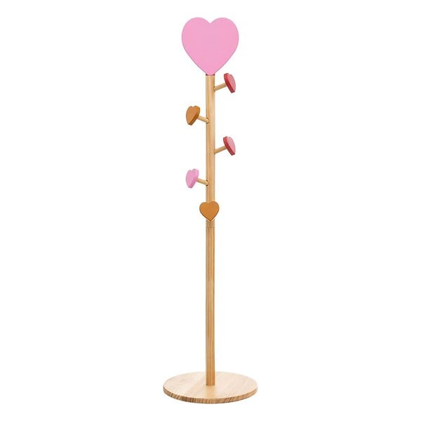 ATMOSPHERA - Porte-manteau enfant cœur Solea beige H135cm - large