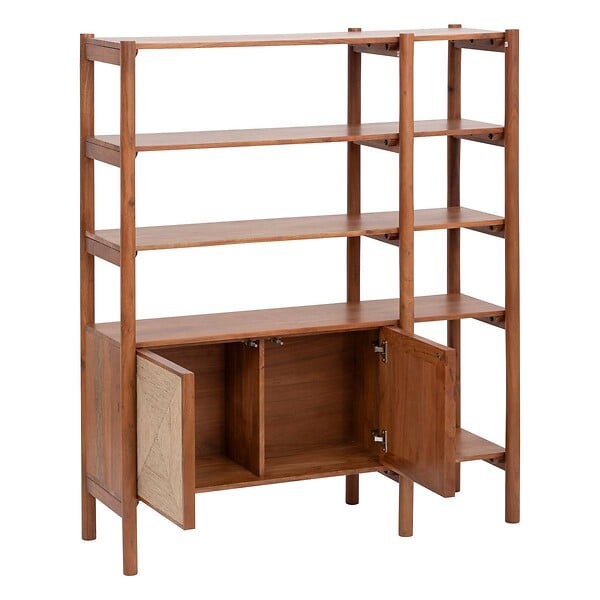 ATMOSPHERA - Bibliothèque 2 portes "Apala" 124x150cm bois - large