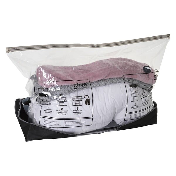5 FIVE SIMPLY SMART - Housse rangement sous videLit 100x45x15cm "Air-Store" - large