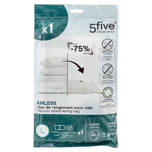 5 FIVE SIMPLY SMART - Sac compresseur 120x70cm "Air-Flat" - large