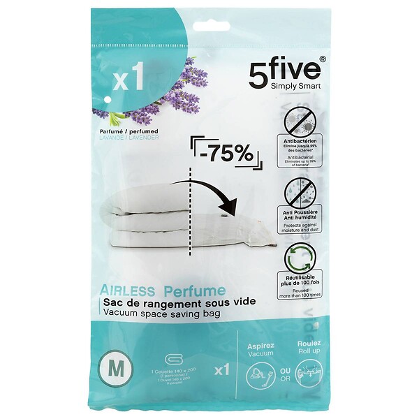 5 FIVE SIMPLY SMART - Sac compresseur air parfumé 60X80 - large