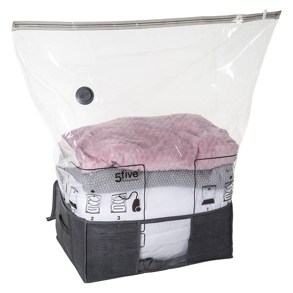 5 FIVE SIMPLY SMART - Housse rangement sous vide 60x45x25cm "Air-Store" - large