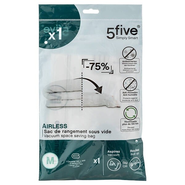 5 FIVE SIMPLY SMART - Sac compresseur 80x60cm "Air-Flat" - large