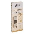 5 FIVE SIMPLY SMART - Etagère 3 cases 2 portes Mix'N'Match bois et motif rayé - vignette
