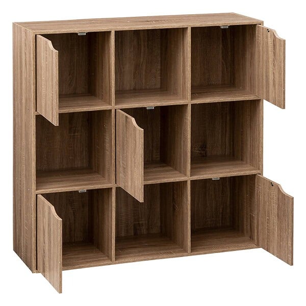 5 FIVE SIMPLY SMART - Etagère "Mix 'N Modul" 9 cases naturel - large