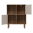 5 FIVE SIMPLY SMART - Etagère 4 cases Mix'N'Match bois et motif rayé - vignette