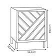 5 FIVE SIMPLY SMART - Etagère 1 porte Mix'N'Match bois et motif rayé - vignette