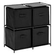 5 FIVE SIMPLY SMART - Etagère 2 niveaux Mix'n Modul noir - vignette