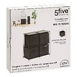 5 FIVE SIMPLY SMART - Etagère 2 niveaux Mix'n Modul noir - vignette