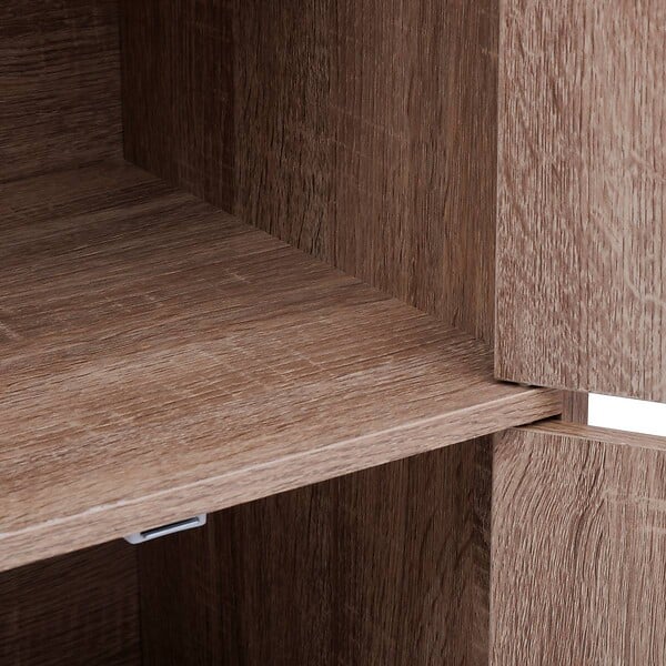5 FIVE SIMPLY SMART - Etagère 4 portes Mix'n Door bois clair - large
