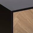 5 FIVE SIMPLY SMART - Étagère "Mix'n'door" 9 cases effet bois et noir 100,5x32cm - vignette
