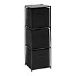 5 FIVE SIMPLY SMART - Etagère 3 niveaux Mix'n Modul noir - vignette