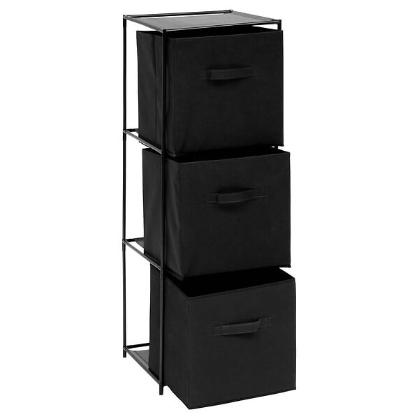 5 FIVE SIMPLY SMART - Etagère 3 niveaux Mix'n Modul noir - large