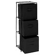 5 FIVE SIMPLY SMART - Etagère 3 niveaux Mix'n Modul noir - vignette
