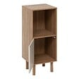 5 FIVE SIMPLY SMART - Etagère 2 cases 1 porte Mix'N'Match bois et motif rayé - vignette
