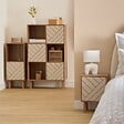5 FIVE SIMPLY SMART - Etagère 6 cases Mix'N'Match bois et motif rayé - vignette