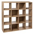 5 FIVE SIMPLY SMART - Étagère 16 cases effet chêne naturel "Mix 'n Modul" - vignette