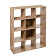 5 FIVE SIMPLY SMART - Étagère 12 cases effet chêne naturel "Mix 'n Modul" - vignette