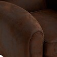 ATMOSPHERA - Fauteuil club "Stanis" effet cuir marron - vignette