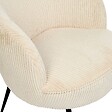 ATMOSPHERA - Fauteuil Tildae en Tissu Creme Côtelé L69xl63xH71 cm - vignette