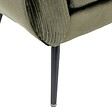 ATMOSPHERA - Fauteuil Solaro velours vert kaki - vignette