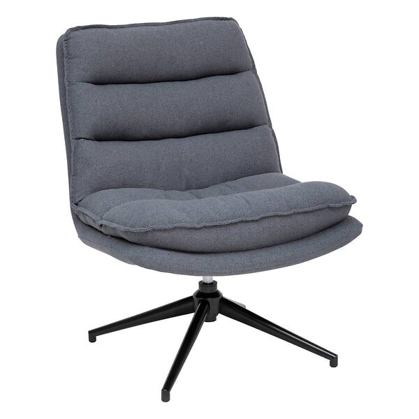 ATMOSPHERA - Fauteuil pivotant "Harper" gris - large