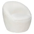 ATMOSPHERA - Fauteuil "Romi" bouclette blanc - vignette
