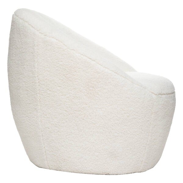 ATMOSPHERA - Fauteuil "Romi" bouclette blanc - large