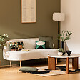 ATMOSPHERA - Banquette "Insi" 2 places blanc 172x75x72cm - vignette