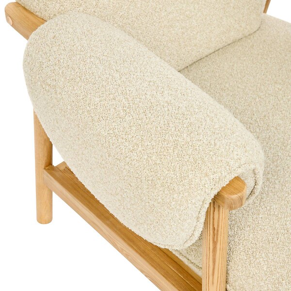 ATMOSPHERA - Fauteuil Ikaris en Tissu Beige L86xl80xH83 cm - large