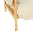 ATMOSPHERA - Fauteuil Ikaris en Tissu Beige L86xl80xH83 cm - vignette