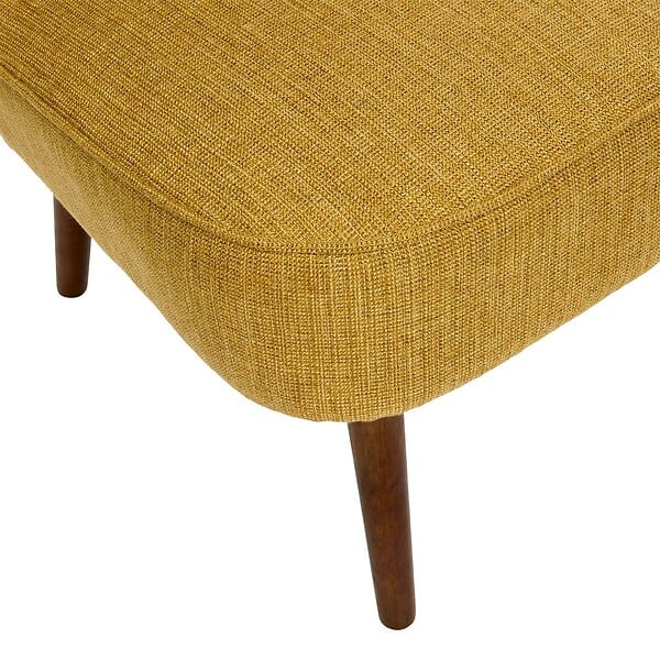 ATMOSPHERA - Fauteuil Aera en Tissu Jaune Ocre L69xl57xH72,5 cm - large