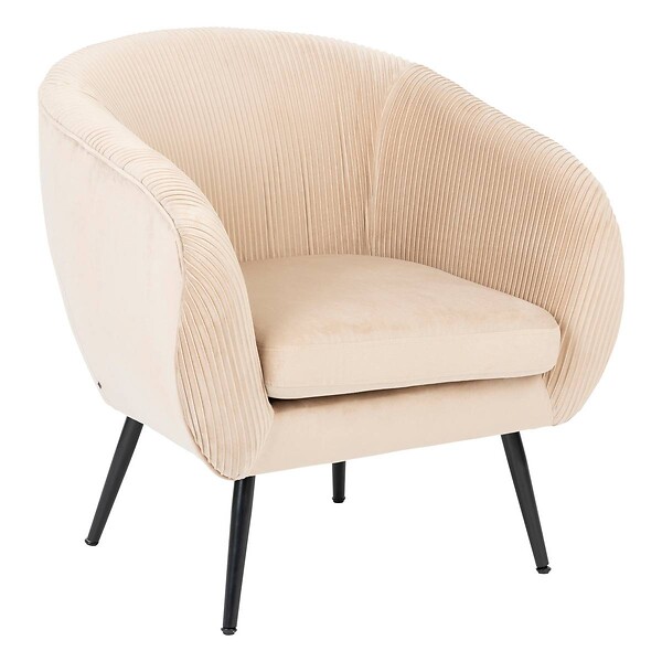 ATMOSPHERA - Fauteuil Solaro velours beige - large