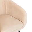 ATMOSPHERA - Fauteuil Solaro velours beige - vignette