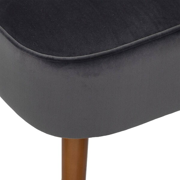 ATMOSPHERA - Fauteuil "Naova" velours gris - large