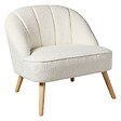 ATMOSPHERA - Fauteuil "Naova" bouclette blanc - vignette