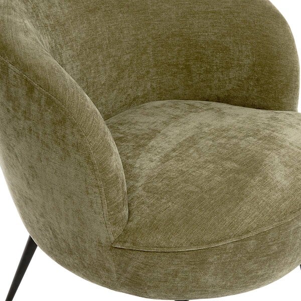 ATMOSPHERA - Fauteuil Tildae en Tissu Vert L69xl63xH71 cm - large